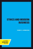 Ethics and Modern Business /