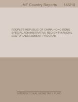 People's Republic of China–Hong Kong Special Administrative Region : Financial Sector Assessment Program-Stress Testing the Banking Sector-Technical Note.