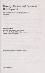The selected essays of Meghanad Desai /