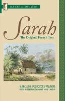 Sarah : the original French text /