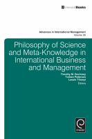 Philosophy of Science and Meta-Knowledge in International Business and Management.