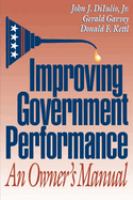 Improving government performance : an owner's manual /