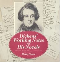 Dickens' working notes for his novels /