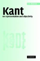 Kant on representation and objectivity
