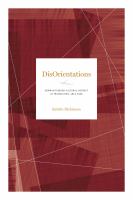 DisOrientations German-Turkish Cultural Contact in Translation, 1811-1946.