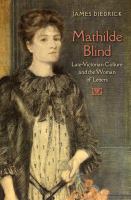 Mathilde Blind and the culture of late-Victorian London /