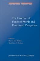 Function of Function Words and Functional Categories.