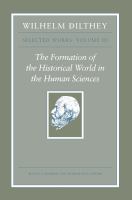 The formation of the historical world in the human sciences