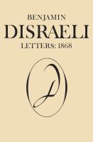 Benjamin Disraeli letters.