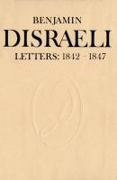 Benjamin Disraeli letters.