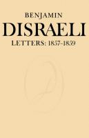 Benjamin Disraeli letters.