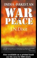 India-Pakistan in War and Peace.