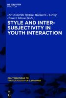 Style and intersubjectivity in youth interaction