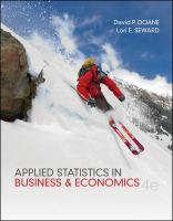 Applied statistics in business and economics /