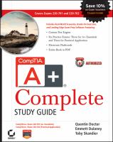 CompTIA A+ complete study guide