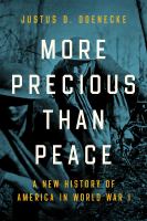 More precious than peace a new history of America in World War I /