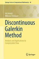 Discontinuous Galerkin Method Analysis and Applications to Compressible Flow /