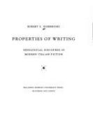 Properties of writing : ideological discourse in modern Italian fiction /
