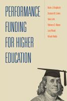 Performance funding for higher education /