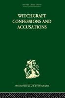 Witchcraft Confessions and Accusations.