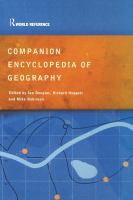 Companion Encyclopedia of Geography : The Environment and Humankind.