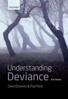 Understanding deviance : a guide to the sociology of crime and rule-breaking.