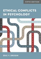 Ethical conflicts in psychology /