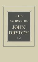 Works of John Dryden.