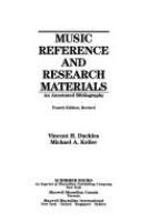 Music reference and research materials : an annotated bibliography /