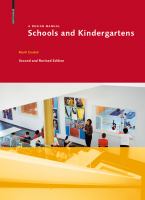 Schools and kindergartens a design manual /