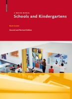 Schools and Kindergartens : A Design Manual.