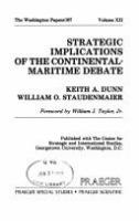 Strategic implications of the continental-maritime debate /