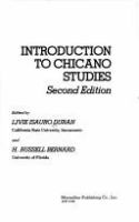 Introduction to Chicano studies /