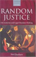 Random justice : on lotteries and legal decision-making /