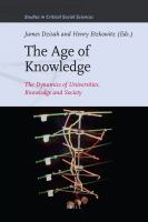 The Age of Knowledge : The Dynamics of Universities, Knowledge and Society.