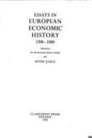 Essays in European economic history, 1500-1800 /
