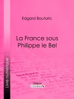 La France sous Philippe le Bel