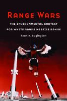 Range wars the environmental contest for White Sands Missile Range /