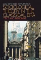 Sociological theory in the classical era : text and readings /