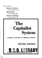 The capitalist system : a radical analysis of American society /