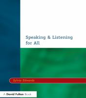Speaking and listening for all