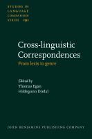 Cross-Linguistic Correspondences : From Lexis to Genre.