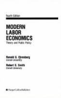 Modern labor economics : theory and public policy /