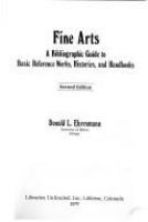 Fine arts : a bibliographic guide to basic reference works, histories, and handbooks /