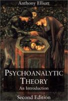 Psychoanalytic theory : an introduction /
