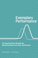 Exemplary performance benchmarking star performers for business results /