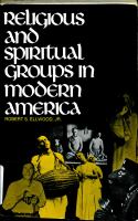 Religious and spiritual groups in modern America /