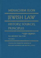 Jewish law : history, sources, principles = Ha-mishpat ha-Ivri /
