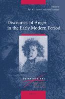 Discourses of Anger in the Early Modern Period.