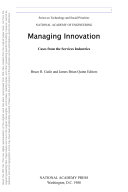 Managing Innovation : Cases from the Services Industries.